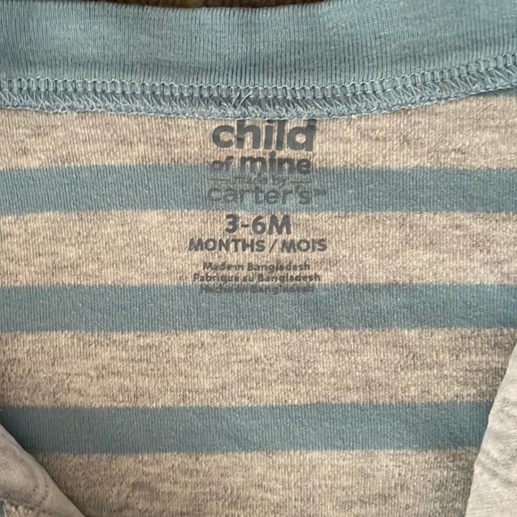 Bundle 4 for $20 - Striped footie, two way zipper - Picture 3 of 3